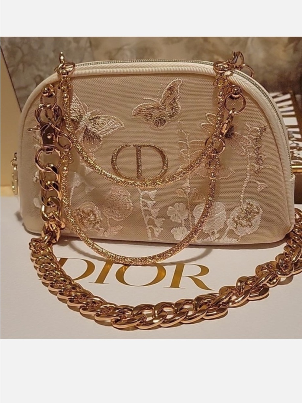 Dior Pouch in Cream with Gold
Accents - Picture 6 of 10